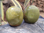 Polished Green Opal Palm Stones x 12 From Antsirabe, Madagascar - Toprock Gemstones and Minerals 
