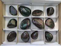 Polished Ruby Corundum In Chrome Verdite Free Forms x 12 From Zimbabwe - Toprock Gemstones and Minerals 