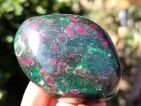 Polished Ruby Corundum In Chrome Verdite Free Forms x 12 From Zimbabwe - Toprock Gemstones and Minerals 
