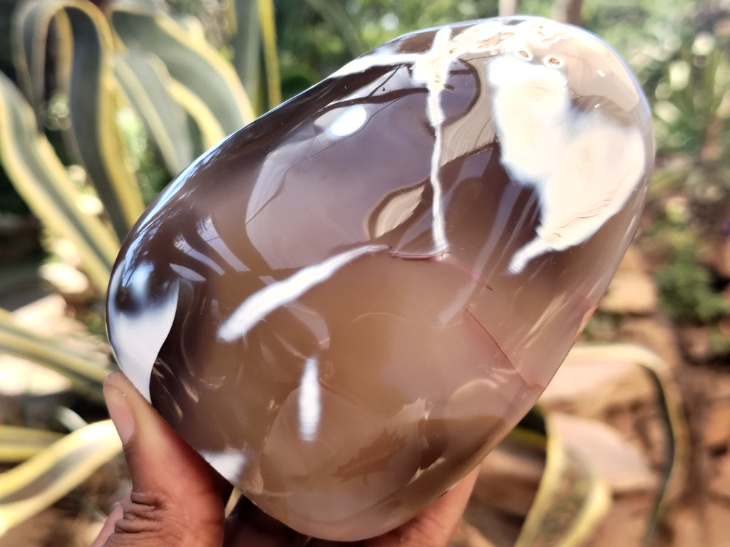 Polished Mix Of Selected Agate Standing Free Forms x 4 From Madagascar - Toprock Gemstones and Minerals 