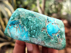 Polished Shattuckite with Azurite and Chrysocolla Free Forms x 12 From Congo - Toprock Gemstones and Minerals 