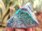 Polished Shattuckite with Azurite and Chrysocolla Free Forms x 12 From Congo - Toprock Gemstones and Minerals 