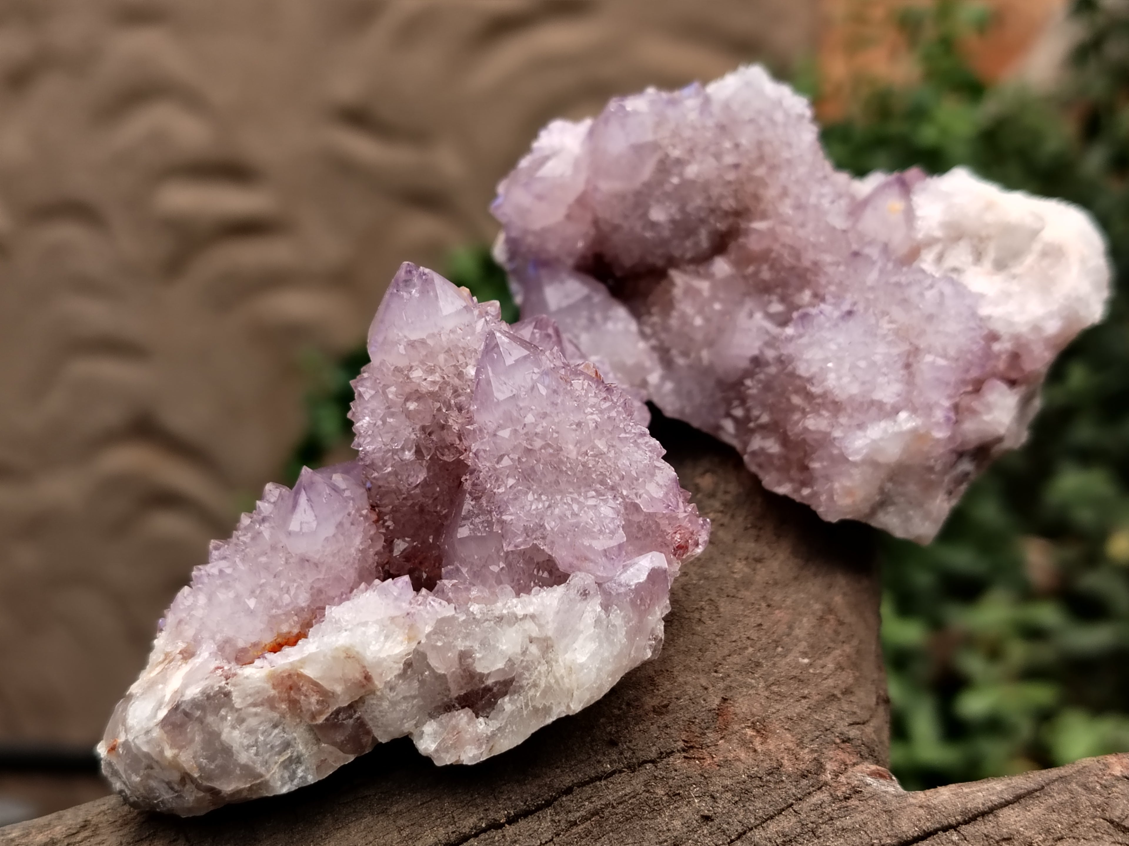 Natural Ametrine and Amethyst Spirit Quartz Clusters x 12 From South Africa - Toprock Gemstones and Minerals 
