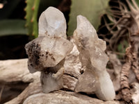 Natural Drusy Quartz Coated Calcite Pseudomorp Crystals x 20 From Lesotho - Toprock Gemstones and Minerals 