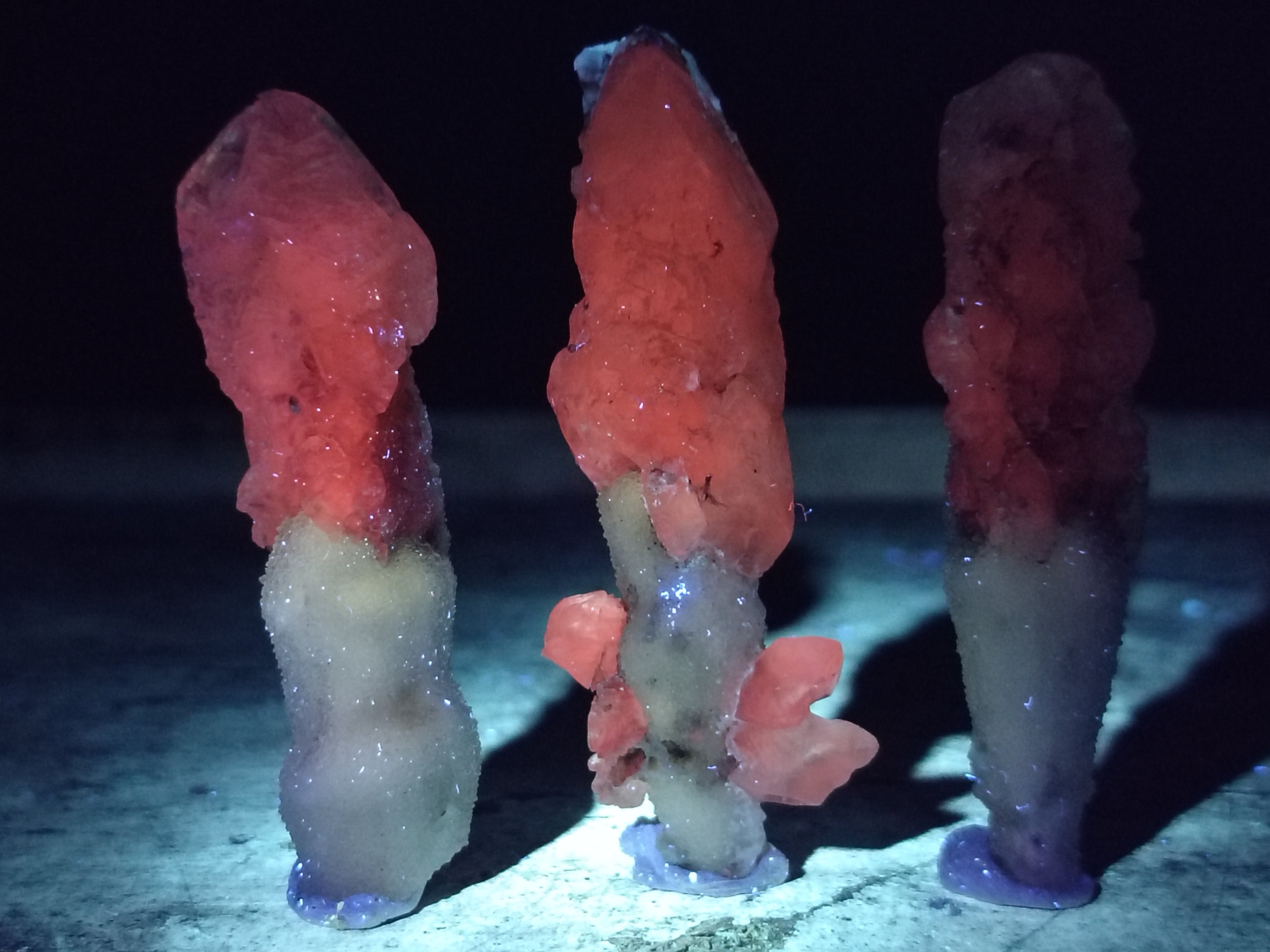 Natural Drusy Quartz Coated Calcite Pseudomorp Crystals x 20 From Lesotho - Toprock Gemstones and Minerals 