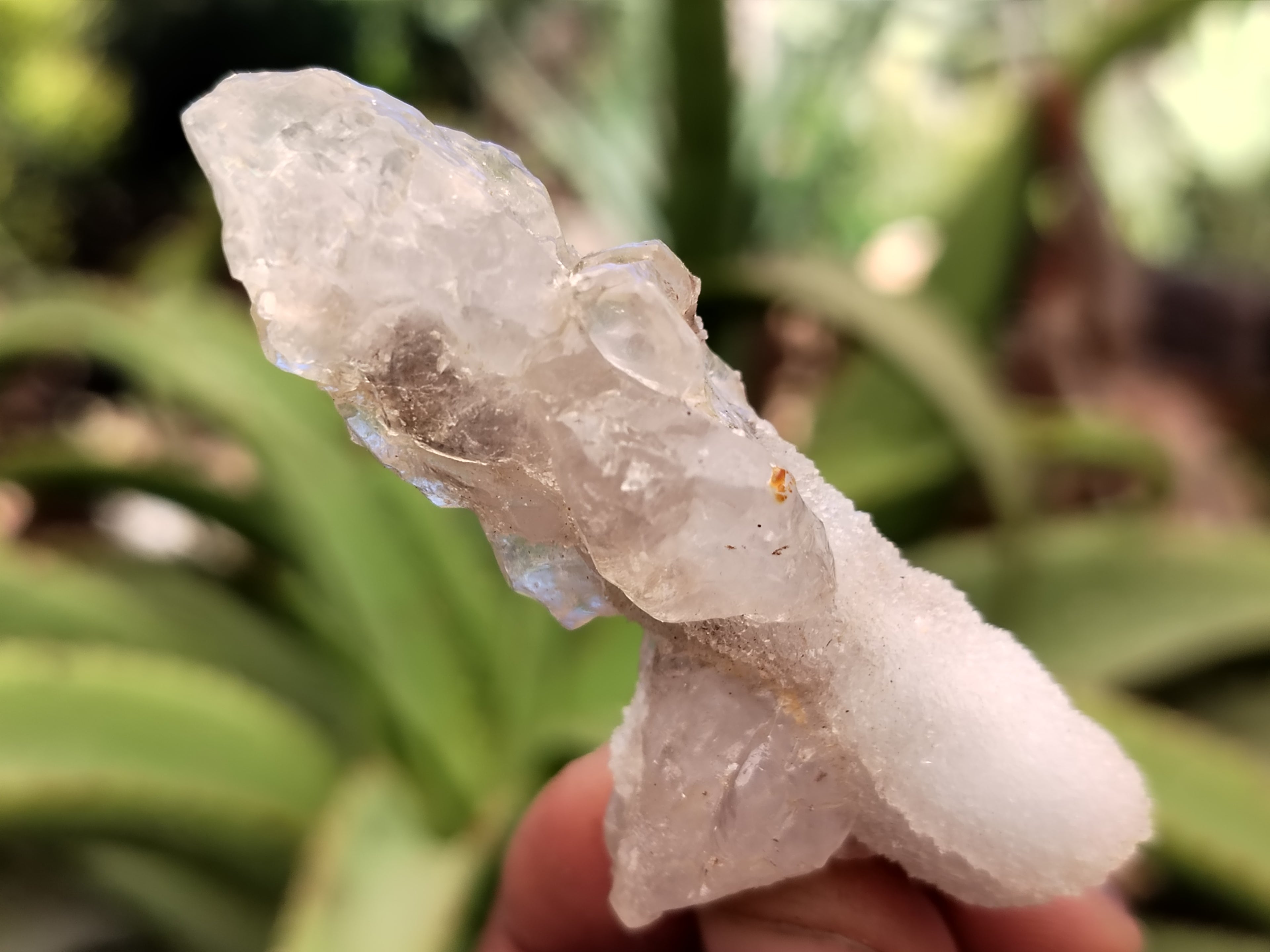 Natural Drusy Quartz Coated Calcite Pseudomorp Crystals x 20 From Lesotho - Toprock Gemstones and Minerals 