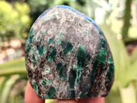 Polished Emerald Mica In Matrix Standing Free Forms x 6 From Mutoko, Zimbabwe - Toprock Gemstones and Minerals 