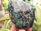 Polished Emerald Mica In Matrix Standing Free Forms x 6 From Mutoko, Zimbabwe - Toprock Gemstones and Minerals 