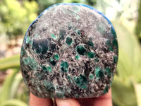 Polished Emerald Mica In Matrix Standing Free Forms x 6 From Mutoko, Zimbabwe - Toprock Gemstones and Minerals 