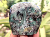 Polished Emerald Mica In Matrix Standing Free Forms x 6 From Mutoko, Zimbabwe - Toprock Gemstones and Minerals 