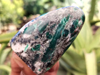Polished Emerald Mica In Matrix Standing Free Forms x 6 From Mutoko, Zimbabwe - Toprock Gemstones and Minerals 