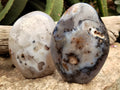 Polished Dendritic Agate Standing Free Forms x 2 From Madagascar - Toprock Gemstones and Minerals 