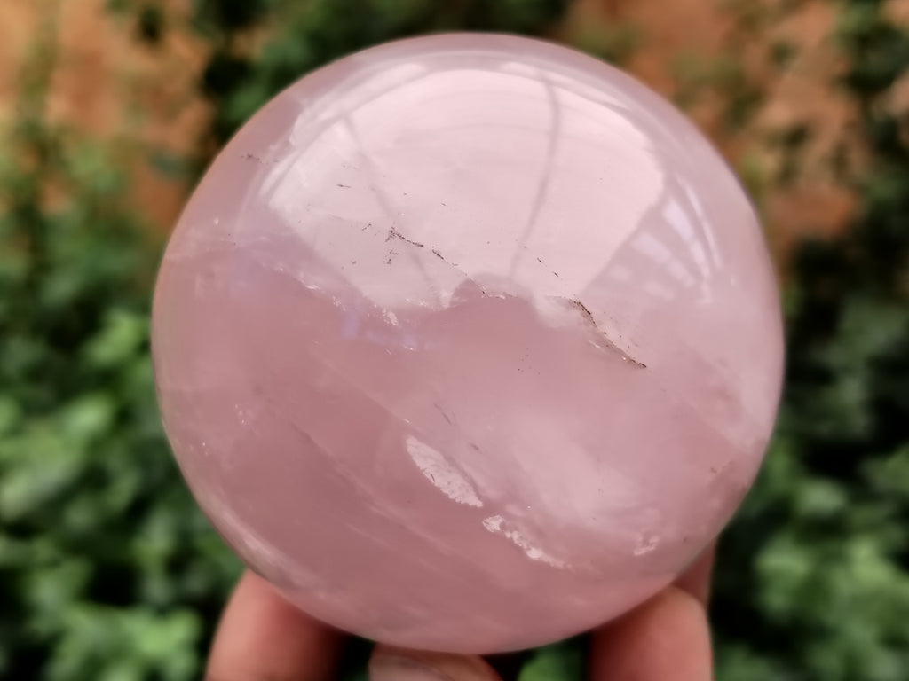 Polished Rose Quartz Spheres x 4 From Ambatondrazaka, Madagascar - Toprock Gemstones and Minerals 