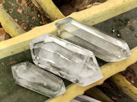 Polished Double Terminated Quartz Crystals x 6 From Madagascar
