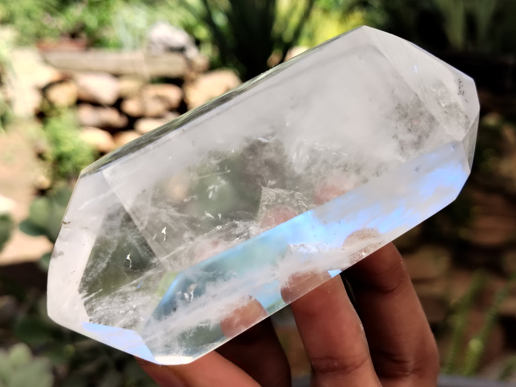 Polished Double Terminated Clear Quartz Crystals x 6 From Madagascar - Toprock Gemstones and Minerals 