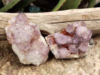 Natural Amethyst Spirit Quartz Clusters x 6 From Boekenhouthoek, South Africa