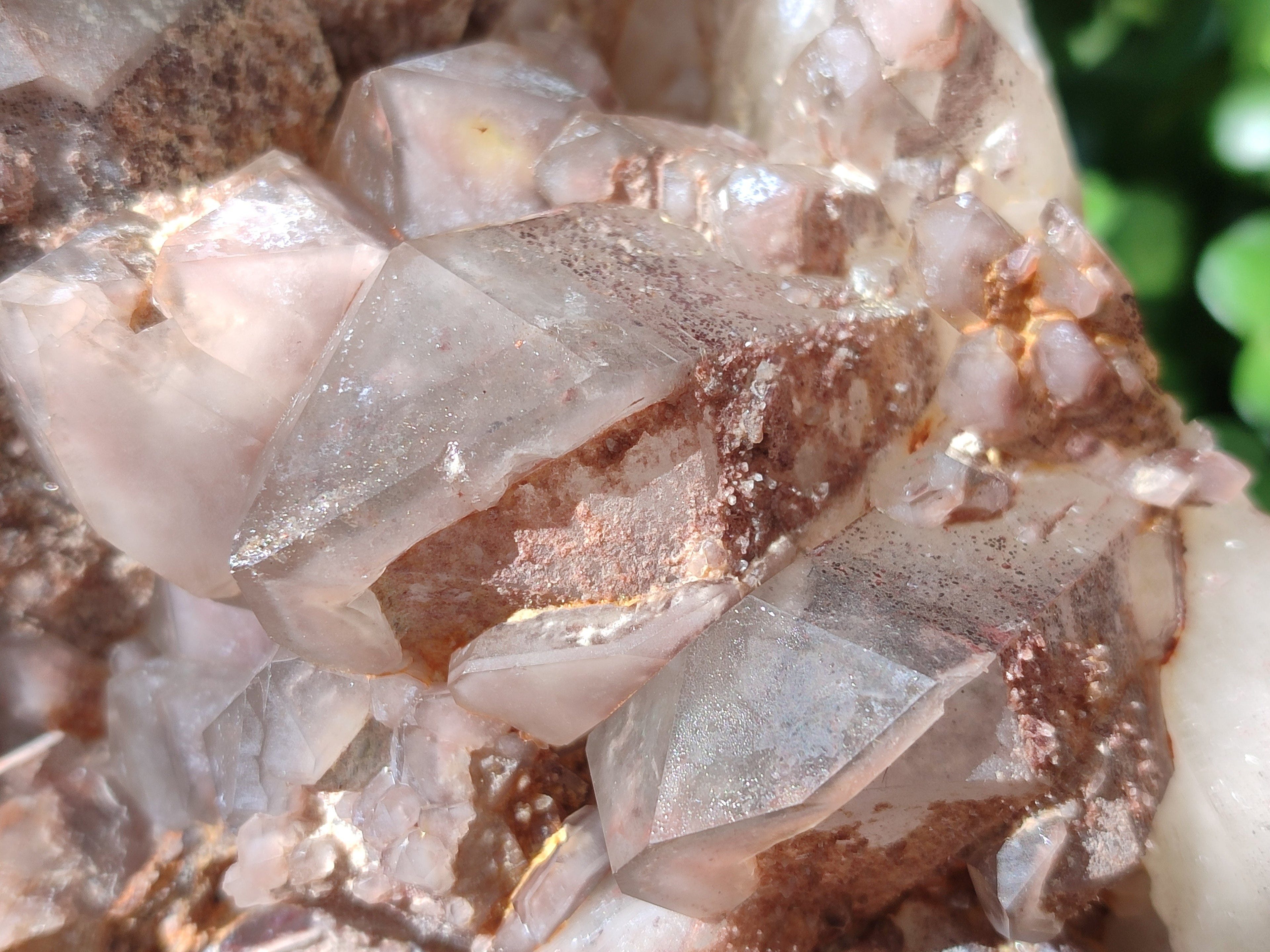 Natural Red Hematoid Quartz Cluster x 1 From Karoi, Zimbabwe - Toprock Gemstones and Minerals 