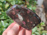 Polished Ruby Corundum In Chrome Verdite Standing Free Forms x 5 From Zimbabwe - Toprock Gemstones and Minerals 