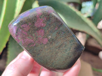 Polished Ruby Corundum In Chrome Verdite Standing Free Forms x 5 From Zimbabwe - Toprock Gemstones and Minerals 
