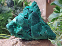 Natural Silky Malachite Specimens x 2 From Kasompe, Congo - Toprock Gemstones and Minerals 