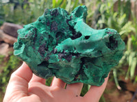 Natural Silky Malachite Specimens x 2 From Kasompe, Congo - Toprock Gemstones and Minerals 