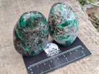 Polished Emerald Mica In Matrix Standing Free Forms x 6 From Mutoko, Zimbabwe - Toprock Gemstones and Minerals 