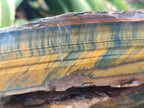Polished On One Side Tiger's Eye Slabs x 2 From Prieska, South Africa - Toprock Gemstones and Minerals 