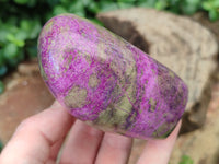 Polished Stichtite Standing Free Forms x 3 From Barberton, South Africa - Toprock Gemstones and Minerals 