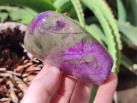 Polished Stichtite Standing Free Forms x 3 From Barberton, South Africa - Toprock Gemstones and Minerals 