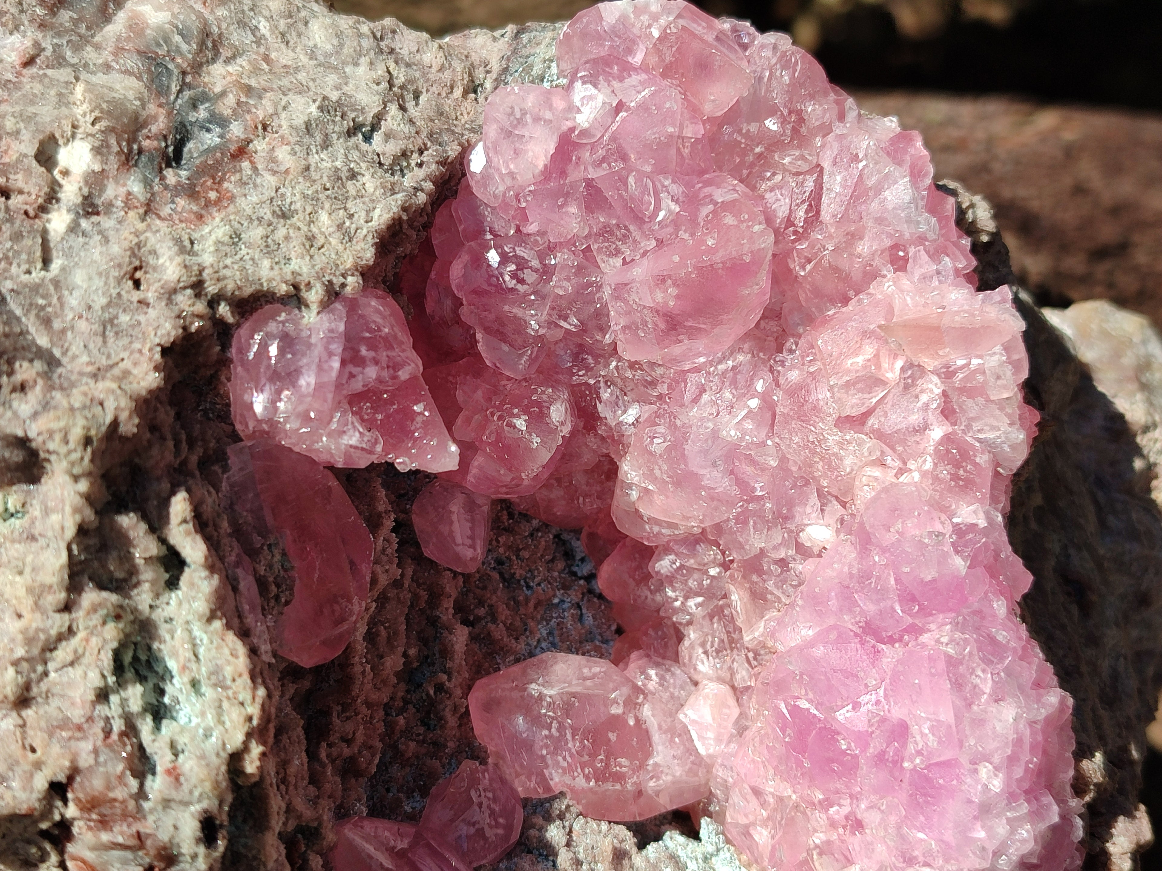 Natural Rare Rhodocalcite Specimen x 1 From Congo - Toprock Gemstones and Minerals 