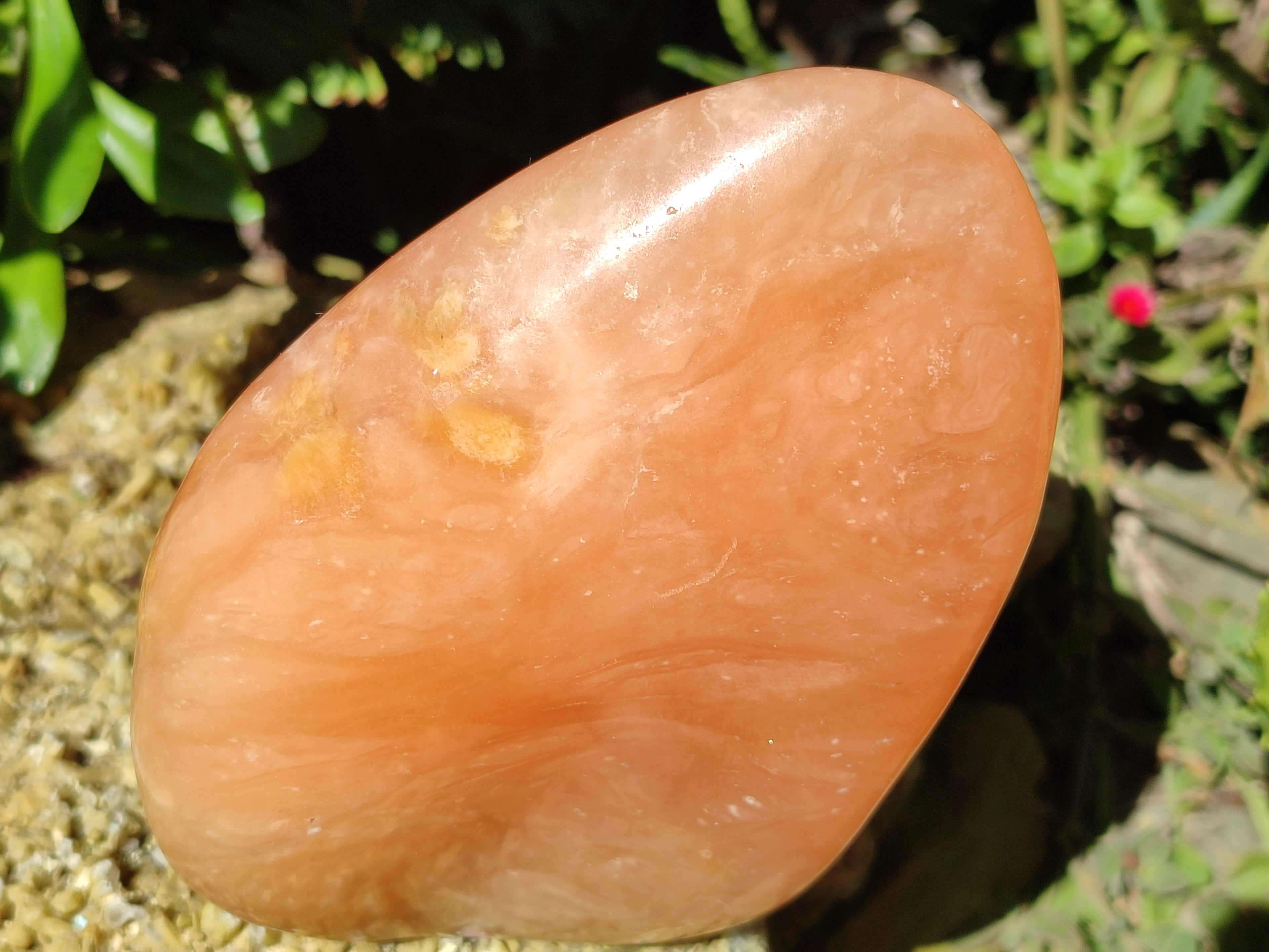Polished Orange Twist Calcite Standing Free Forms x 2 From Madagascar - Toprock Gemstones and Minerals 