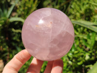 Polished Rose Quartz Spheres x 3 From Ambatondrazaka, Madagascar - Toprock Gemstones and Minerals 