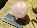 Polished Rose Quartz Spheres x 3 From Ambatondrazaka, Madagascar - Toprock Gemstones and Minerals 