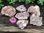 Natural Amethyst Spirit Quartz Clusters x 6 From Boekenhouthoek, South Africa - Toprock Gemstones and Minerals 