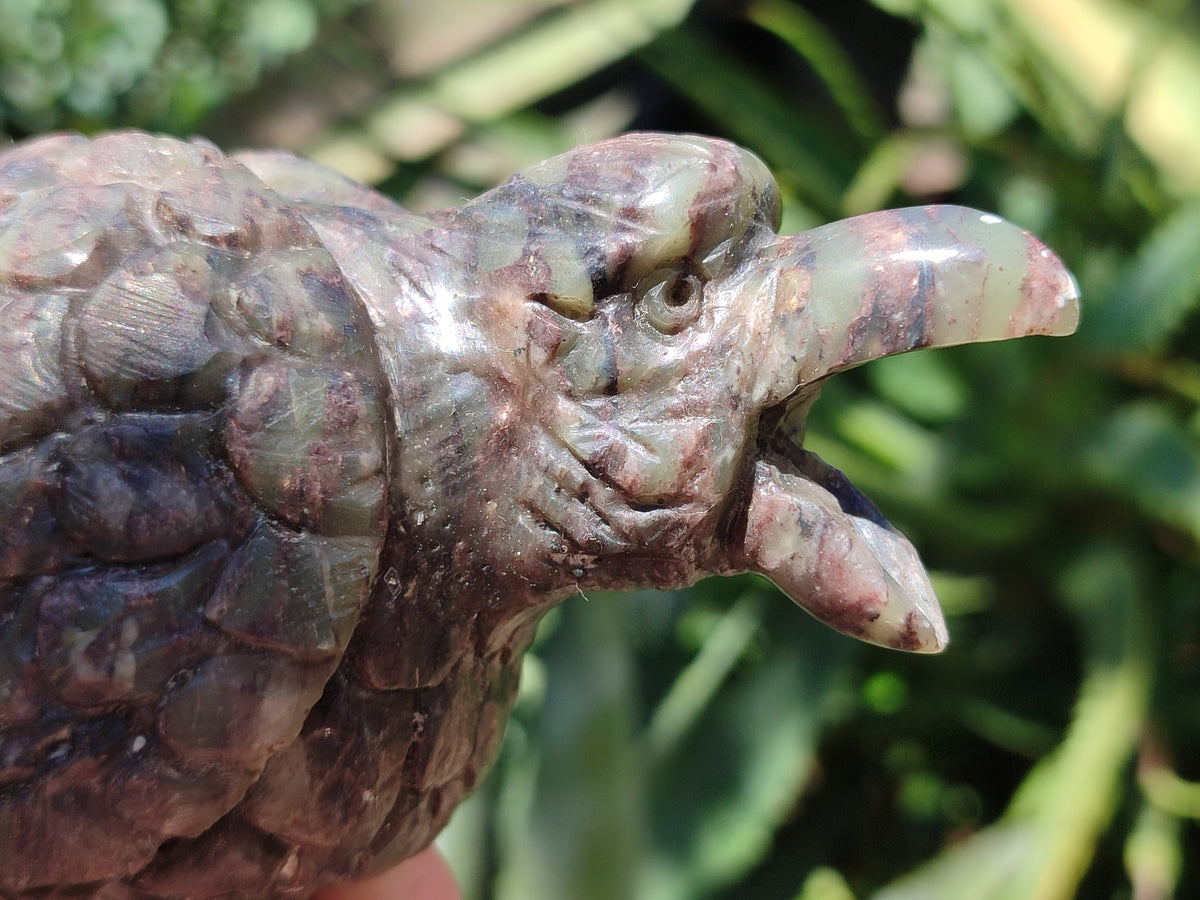 Hand Made Crow Carvings x 2 From Zimbabwe - Toprock Gemstones and Minerals 