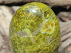 Polished Green Opal Standing Free Forms x 3 From Antsirabe, Madagascar - Toprock Gemstones and Minerals 