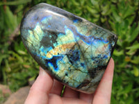 Polished Labradorite Standing Free Forms x 3 From Tulear, Madagascar - Toprock Gemstones and Minerals 