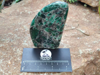 Polished Emerald Mica In Matrix Standing Free Forms x 3 From Mutoko, Zimbabwe - Toprock Gemstones and Minerals 