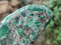 Polished Emerald Mica In Matrix Standing Free Forms x 3 From Mutoko, Zimbabwe - Toprock Gemstones and Minerals 
