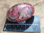 Polished Rhodonite Palm Stones x 3 From Zimbabwe - Toprock Gemstones and Minerals 