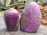 Polished Stichtite Standing Free Forms x 6 From Barberton, South Africa - Toprock Gemstones and Minerals 
