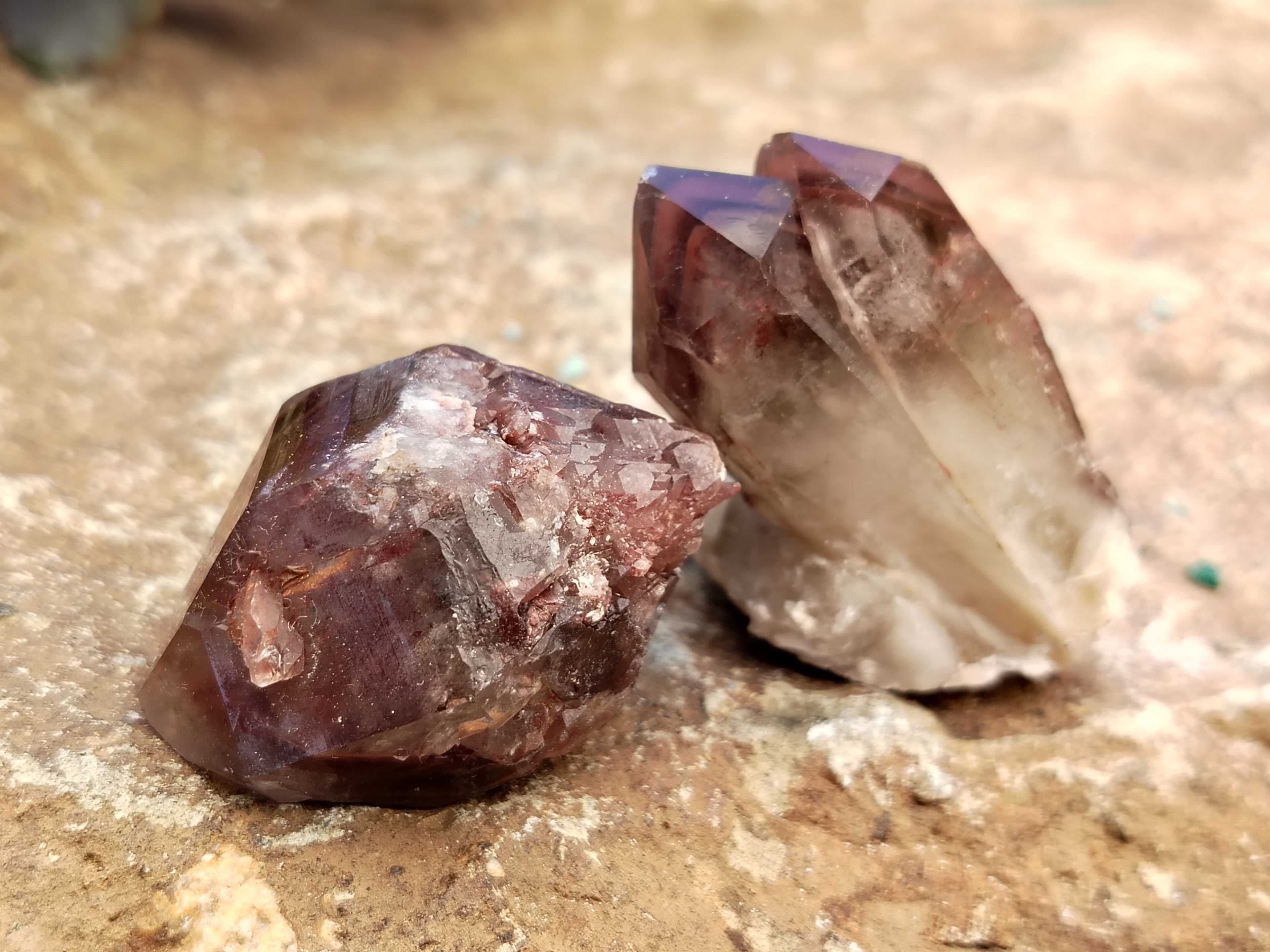 Natural Red Hematoid Quartz Crystals x 35 From Karoi, Zimbabwe - Toprock Gemstones and Minerals 
