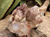 Natural Red Hematoid Quartz Clusters x 6 From Karoi, Zimbabwe - Toprock Gemstones and Minerals 