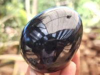 Polished Black Basalt Gemstone Eggs x 6 From Madagascar - Toprock Gemstones and Minerals 
