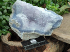Natural Blue Lace Agate Geode Specimens x 2 From Nsanje, Malawi - Toprock Gemstones and Minerals 