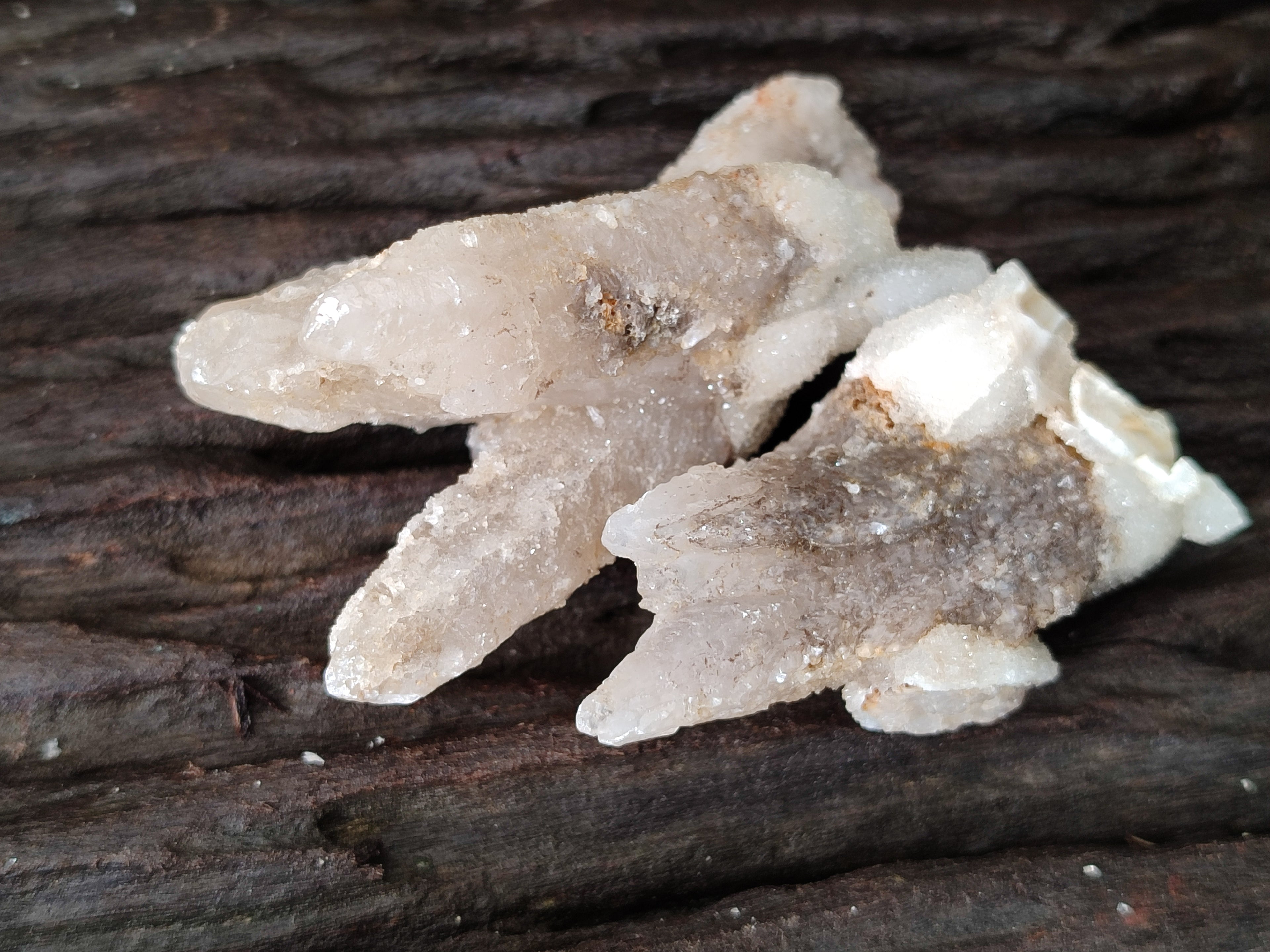 Natural Drusy Quartz Coated Calcite Pseudomorph Specimens x 12 From Alberts Mountain, Lesotho - Toprock Gemstones and Minerals 