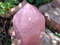 Polished Lavender Rose Quartz Points x 2 From Madagascar - Toprock Gemstones and Minerals 