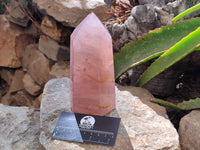 Polished Lavender Rose Quartz Points x 2 From Madagascar - Toprock Gemstones and Minerals 