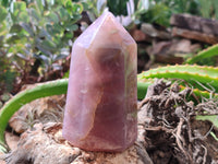 Polished Lavender Rose Quartz Points x 2 From Madagascar - Toprock Gemstones and Minerals 