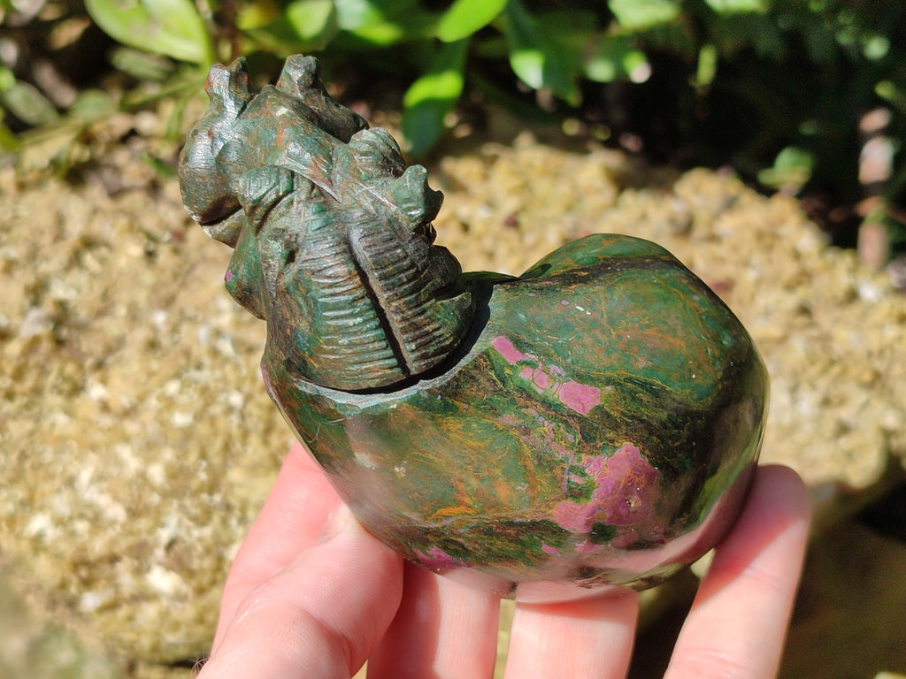 Hand Made Stone Hippo Carvings x 3 From Zimbabwe - Toprock Gemstones and Minerals 